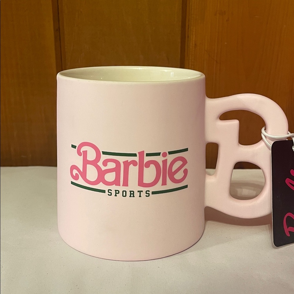 Barbie Pink Mug with Unique Handle